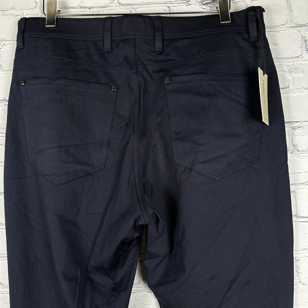 Collars‎ & Co Men's CEO Tech Pull On Stretch Pants, Size W34 x L34, Navy